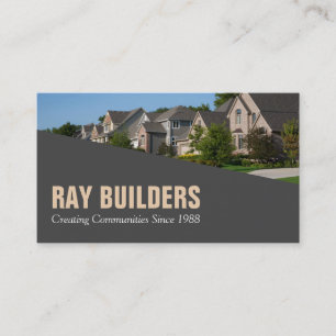 Carte De Visite Entrepreneur Constructeur Construction