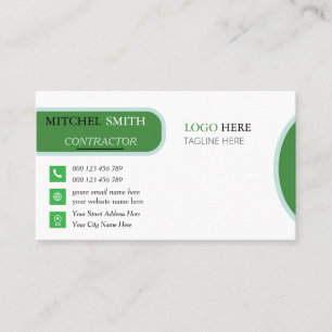 Carte De Visite Entrepreneur de construction