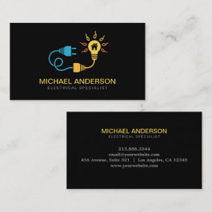 Carte De Visite Entrepreneur électricien électricien professionnel
