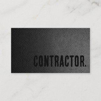 Carte De Visite Entrepreneur en cuir Premier Black Faux