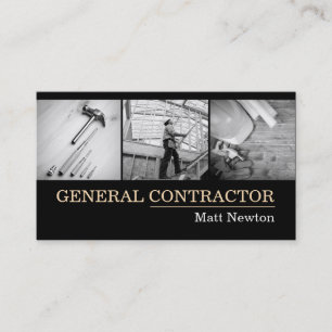 Carte De Visite Entrepreneur général Chef de la construction