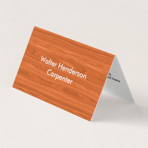 Carte De Visite Entrepreneur moderne de charpentier