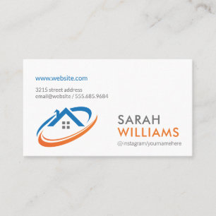 Carte De Visite Entreprise   Agent immobilier   Courtier