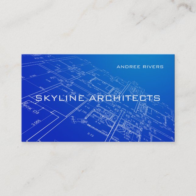 Carte De Visite Entreprise d'architecte, de constructeur et d'entr (Devant)