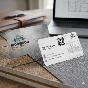 Carte De Visite Entreprise de construction industrielle en béton I