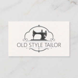 Carte De Visite Entreprise de Couture de Modification de Style Vin