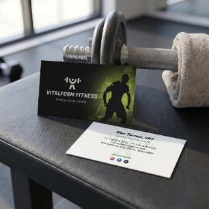 Carte De Visite Entreprise de formateur en condition physique   Mu