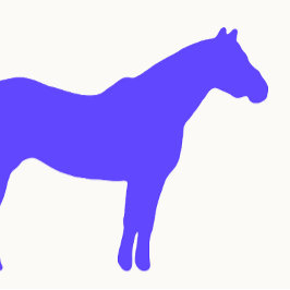 Carte De Visite Entreprise de formation de chevaux Bleu simple et