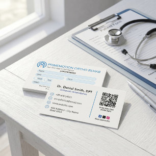 Carte De Visite Entreprise de réadaptation orthopédique   Rendez-v