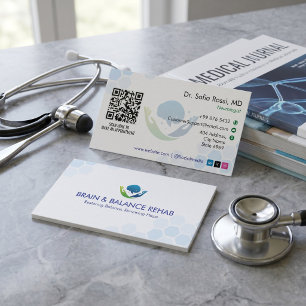Carte De Visite Entreprise de rééducation neurologique Minimalis