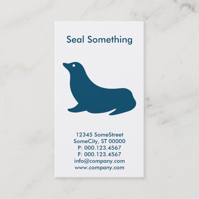 Carte De Visite entreprise de scellement personnalisé (Devant)