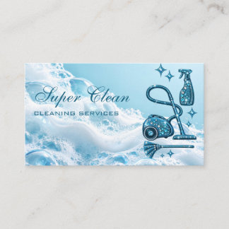 Carte De Visite Entreprise de services de nettoyage de maison de m