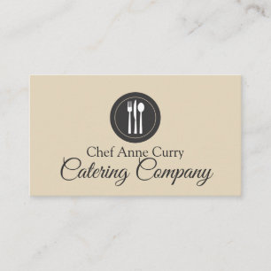 Carte De Visite Entreprise de traiteur chef professionnel