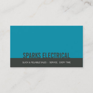 Carte De Visite ENTREPRISE MINIMALE moderne bloc gris turquoise bl