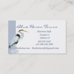 Carte De Visite Entreprise personnalisée Great Blue Heron Oiseau v