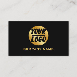 Carte De Visite Entreprise personnalisée Logo professionnel noir