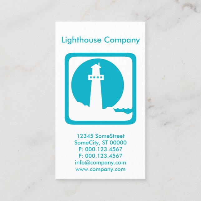 Carte De Visite entreprise phare personnalisée (Devant)