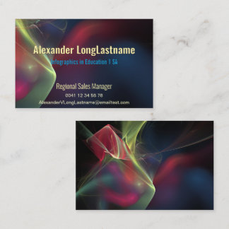 Carte De Visite Entreprise sombre abstraite