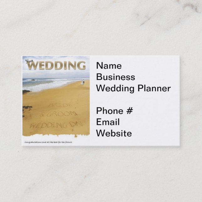 Carte De Visite Entreprise wedding planner (Devant)
