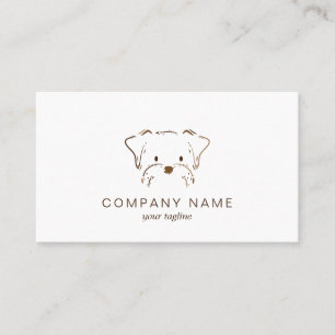 Carte De Visite Entretien avec les animaux   La marche des chiens 