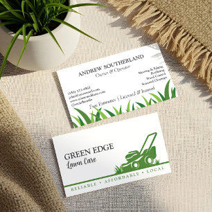 Carte De Visite Entretien de la pelouse Aménagement professionnel