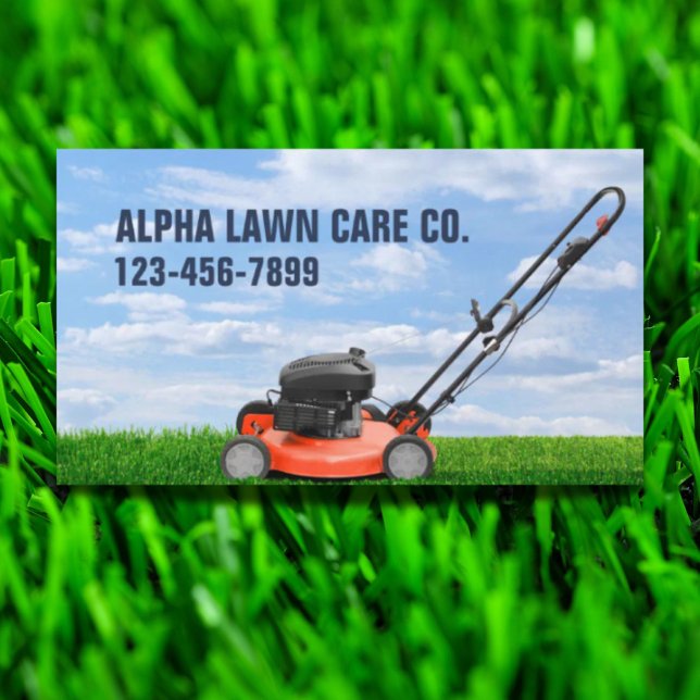Carte De Visite Entretien de la pelouse de triage Paysage Aménagem (Yard Lawn Care Landscape Landscaping Grass Mowing Business Card)
