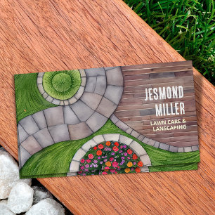 Carte De Visite Entretien de la pelouse et aménagement paysager - 