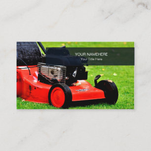 Carte De Visite Entretien de la pelouse Grass Mowing Gardener Pays