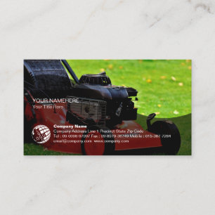 Carte De Visite Entretien de la pelouse Grass Mowing Gardener Pays
