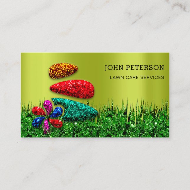 Carte De Visite Entretien de la pelouse Jardin Paysage Services Lo (Devant)