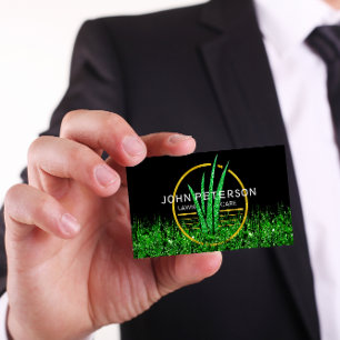 Carte De Visite Entretien de la pelouse Jardinage Paysage Logo en