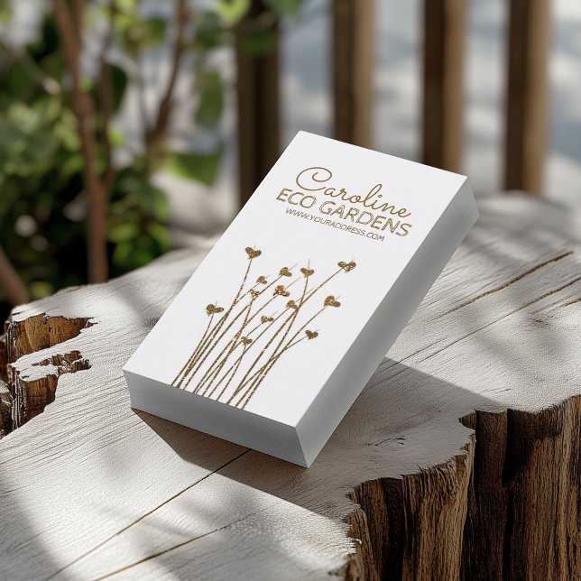 Carte De Visite Entretien Durable Des Jardins Et Pratiques Écologi (Perfect for business)