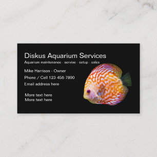 Carte De Visite Entretien et service d'aquarium