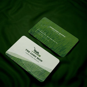 Carte De Visite Entretien moderne de la pelouse et paysage