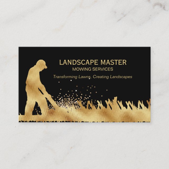Carte De Visite Entretien professionnel de la pelouse jardinage (Devant)