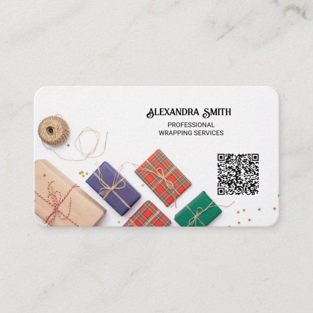 Carte De Visite Enveloppe cadeau QR personnalisé (Devant)