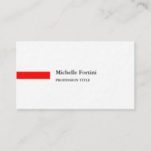 Carte De Visite Épais Premium Élégant minimaliste Plat