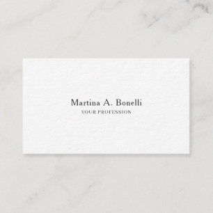 Carte De Visite Épais Premium Unique Élégant Plain Simple Spécial