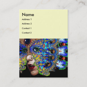 Carte De Visite EPHÉMÈNE Bleu blanc noir