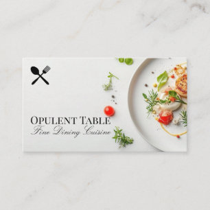 Carte De Visite Épices et sauce pour plats cuisinés Salle à mang