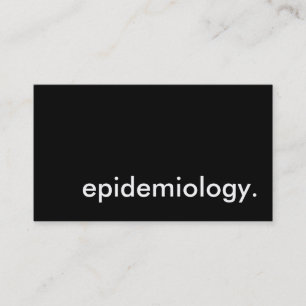 Carte De Visite épidémiologie.