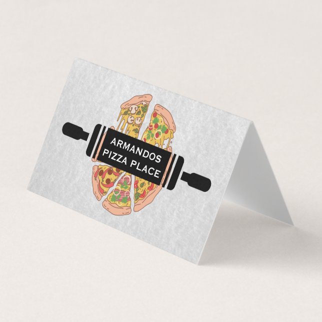 Carte De Visite Épingle | Pizza Slices (Devant)