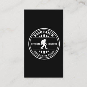 Carte De Visite  Équipe de recherche de Bigfoot à la recherche d