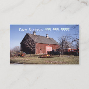 Carte De Visite Équipement agricole de la ferme Paysage agricole