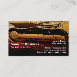 Carte De Visite équipement de construction lourd