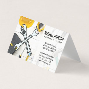 Carte De Visite Équipement de construction Outils à main pour ré
