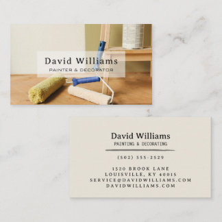 Carte De Visite Équipement de peinture professionnel Peintre Décor
