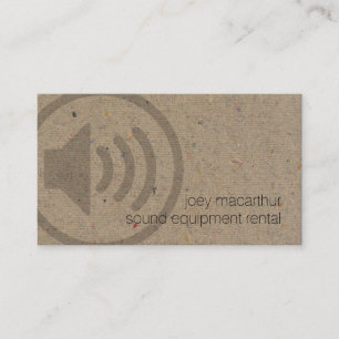 Carte De Visite Équipement sonore Location Bold Haut-parleur Icône