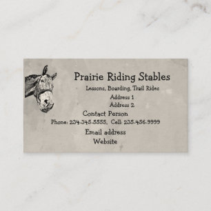 Carte De Visite Equitation Custom Trail équitation équitation Humo