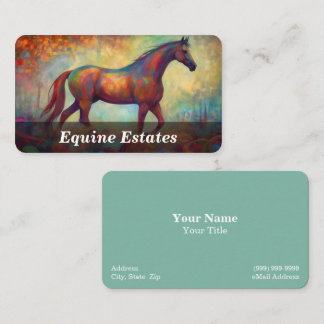 Carte De Visite Équitation / Équin / Cheval